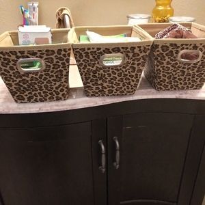 3 storage bins